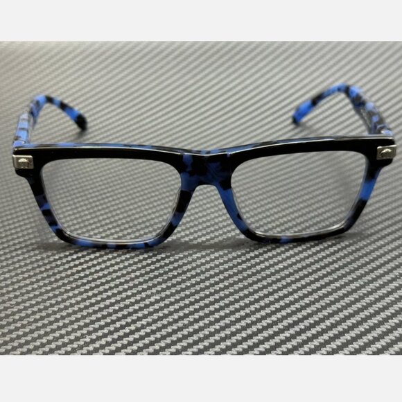 Versace Blue Havana Men's 55mm Glasses - Picture 2 of 5